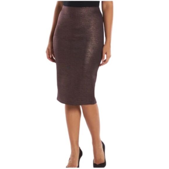 Apt. 9 Metallic Bronze Sheen Pencil Skirt – Size M - Picture 2 of 7